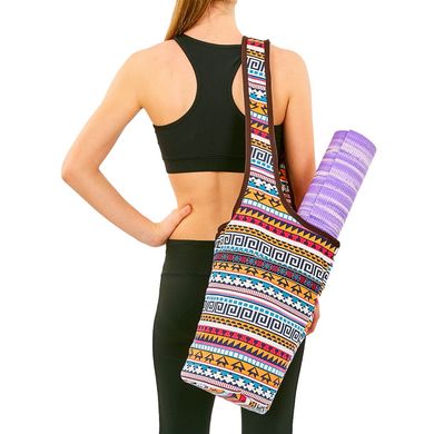 Сумка через плечо для фитнеса и йоги Yoga bag KINDFOLK FI-8364-1, Оранжевый