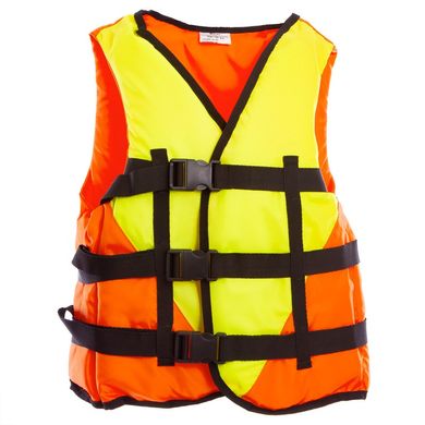 Спасательный жилет для лодки 50-70кг PL-3548-50-70, Оранжево-салатовый