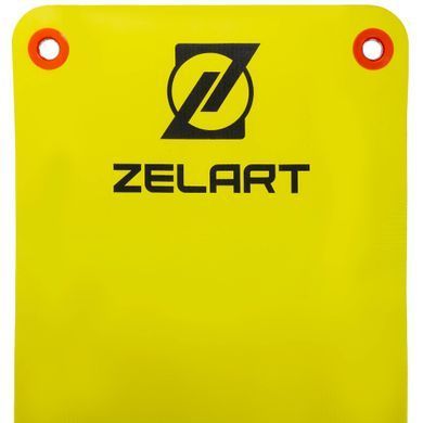Коврик для фитнеса и спорта с люверсами для хранения Zelart FI-2578 MD9004-12.5 180x61x1,2см салатовый