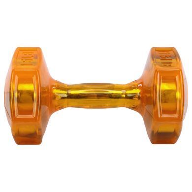 Гантель для фітнесу з TPU покриттям Zelart Jelly Urethane Coated Dumbbells TA-2946-15LB колір помаранчевий