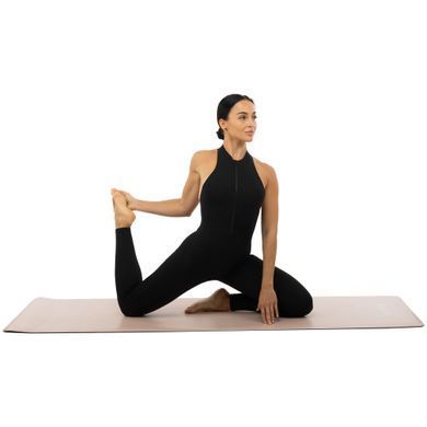 Коврик для йоги и фитнеса PU двухслойный BLOOM YOGA MAT LB7030 цвет синий