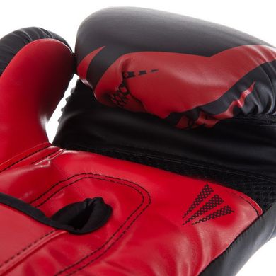 Боксерские перчатки PU на липучке Challenger 3.0 черно-красные BO-0866, 8 унций