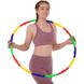 Обруч складной Хула Хуп Hula Hoop Zelart FI-308 8 секций двухцветный цвета в ассортименте