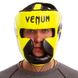 Шлем боксерский закрытый с полной защитой лимонный PU VNM CHALLENGER BO-7041