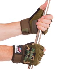 Атлетические перчатки SCHIEK камуфляж BC-4928, M