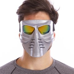 Мотоочки Череп маска защитная пол-лица MZ-3, Серый
