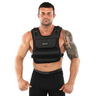 Жилет утяжелитель с регулируемым весом Zelart WEIGTH VEST TA-7805-20 вес-0,5-20кг черный