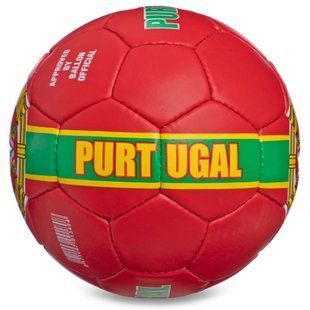 М'яч футбольний BALLONSTAR PORTUGAL FB-6723 №5 PU червоний-зелений