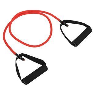 Еспандер трубчастий для фітнесу з ручками 10LB Zelart FI-2080-R 120см навантаження 4,5кг червоний