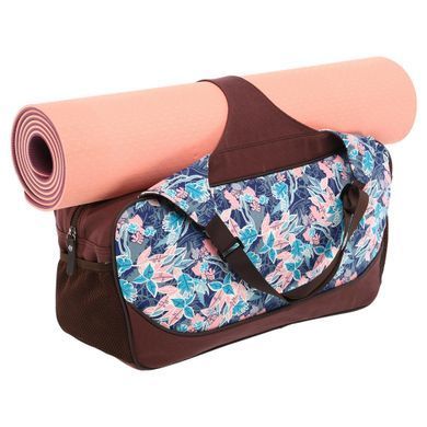 Сумка для йоги KINDFOLK Yoga bag Zelart FI-8366-2 розовый-голубой