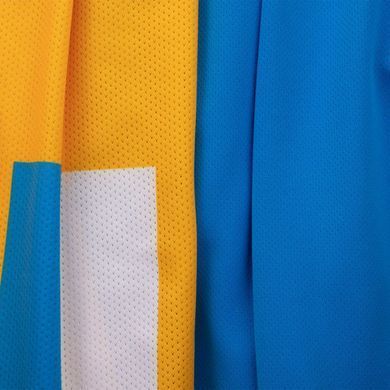 Форма футбольна комплект футболка та шорти Zelart CO-2001 розмір 2XL колір білий-синій