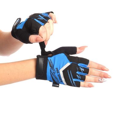 Перчатки для фитнеса женские MARATON 16-10029A, Черно-синий