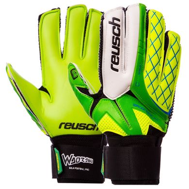 Перчатки для футбола REUSCH салатово-зеленые FB-853, 9