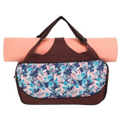 Сумка для йоги KINDFOLK Yoga bag Zelart FI-8366-2 розовый-голубой