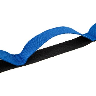 Лента стропа с петлями для растяжки Stretch Strap с дверным якорем Record FI-6907 14 петель черный-синий