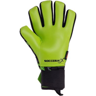 Вратарские перчатки футбольные с защитой пальцев SOCCERMAX GK-017, 10