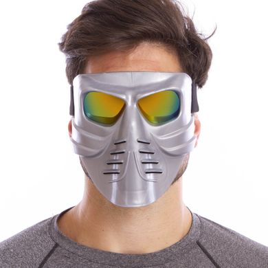 Мотоочки Череп маска защитная пол-лица MZ-3, Серый