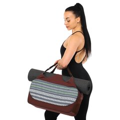 Сумка для йоги KINDFOLK Yoga bag Zelart FI-8366-3 серый-синий