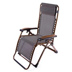 Шезлонг для отдыха раскладной кресло шезлонг ПВХ+террилен ширина 68см 8009-3