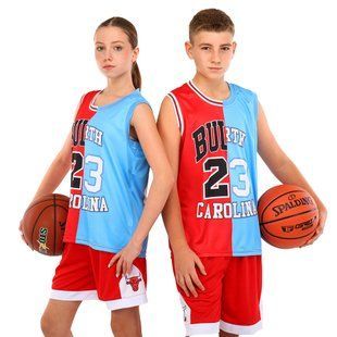 Форма баскетбольная детская NBA клуб Chicago Bulls 23 BA-6654 размер S цвет красный-голубой