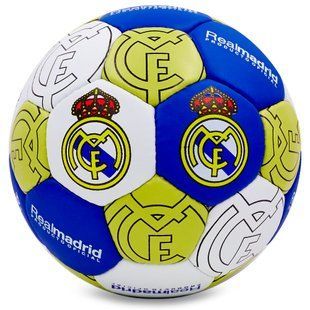 М'яч футбольний BALLONSTAR REAL MADRID FB-0047-107 №5 PU білий-жовтий-синій