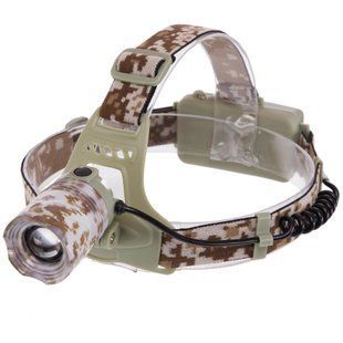Фонарик налобный Zelart SY-8021M цвет камуфляж marpat