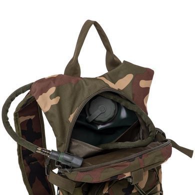Рюкзак з гідратом KMS Zelart MS-019 колір камуфляж woodland