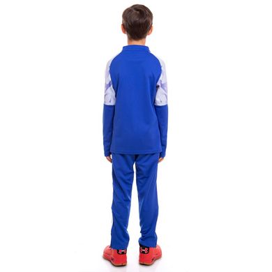 Спортивный костюм для тренировок по футболу детский LD-2006T, рост 125-135 Сине-белый