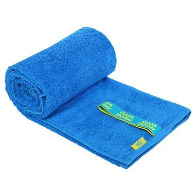 Полотенце спортивное из микрофибры MadWave COTTON SOFT TERRY M0762012 цвет синий