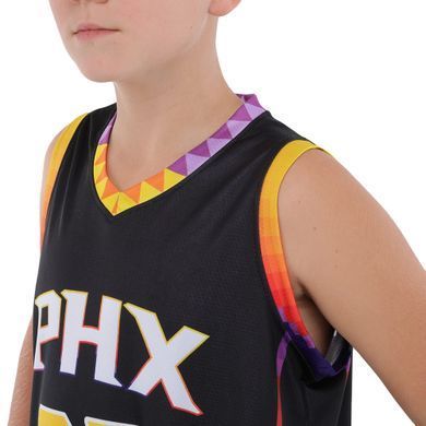 Форма баскетбольная детская NBA клуб Phoenix Suns 35 BA-9830 размер XL цвет черный-желтый