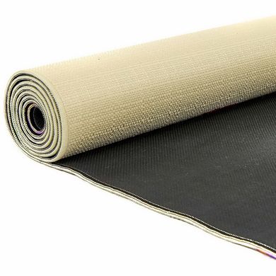 Коврик для йоги Джутовый (Yoga mat) двухслойный 3мм Record FI-7157-7, Бежевый