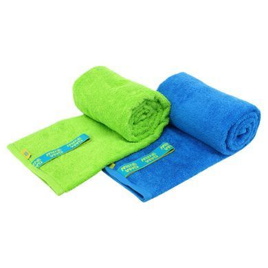 Полотенце спортивное из микрофибры MadWave COTTON SOFT TERRY M0762012 цвет синий