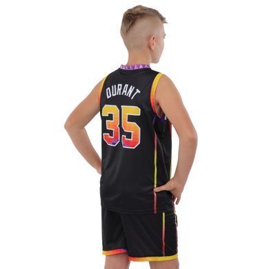 Форма баскетбольная детская NBA клуб Phoenix Suns 35 BA-9830 размер XL цвет черный-желтый