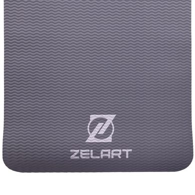 Коврик для фитнеса и спорта Zelart FI-2263 183x65x0,4см черный