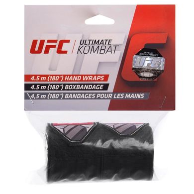 Бинты боксерские (2шт) хлопок с эластаном UFC Contender UHK-69760, Черный