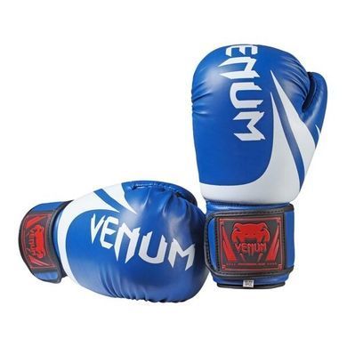 Боксерские перчатки Venum 8 oz синие VM2145-8B