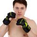 Рукавиці для змішаних єдиноборств MMA Zelart BO-8355 розмір M колір чорний-салатовий