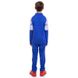 Спортивный костюм для тренировок по футболу детский LD-2006T, рост 125-135 Сине-белый