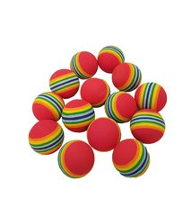 Мяч массажный для снятия стресса D=3,5см 6шт в упаковке 25415-108, Разные цвета