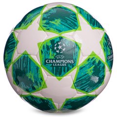 Мяч футбольный №5 PU CHAMPIONS LEAGUE бело-зелёный FB-0151-1