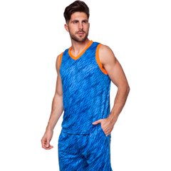 Форма баскетбольная мужская Lingo Camo голубая LD-8003, 160-165 см