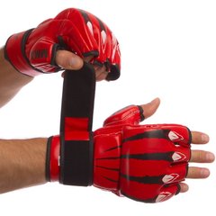 Перчатки для смешанных единоборств MMA PU ZELART красные BO-1394, S