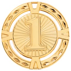 Медаль спортивная без ленты d=65 мм C-6409, 1 место (золото)