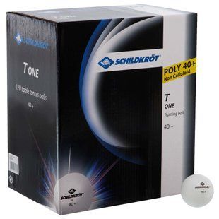 Набір м'ячів для настільного тенісу DONIC 1-T One Poly 40 608522 120шт білий