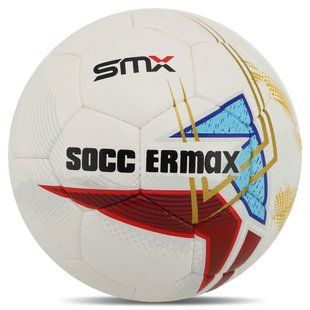 М'яч футбольний HYBRID SOCCERMAX FB-4190 колір білий-червоний