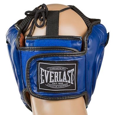 Боксерский шлем закрытый синий EVERLAST EV-5009