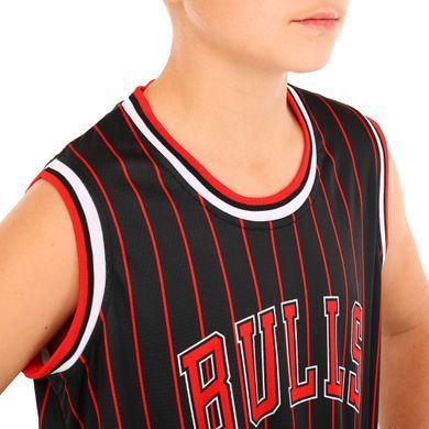 Форма баскетбольная детская NBA клуб Chicago Bulls 23 BA-6603 размер S цвет черный-красный