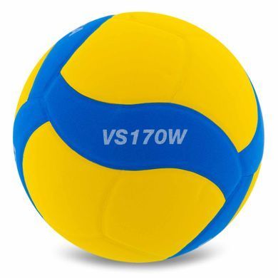 Мяч волейбольный Junior MIKASA VS170W-Y-BL №5 EVA желтый-синий