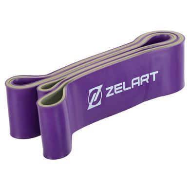Гума петля для підтягувань та тренувань стрічка силова Zelart POWER LOOP FI-5439-6 колір фіолетовий