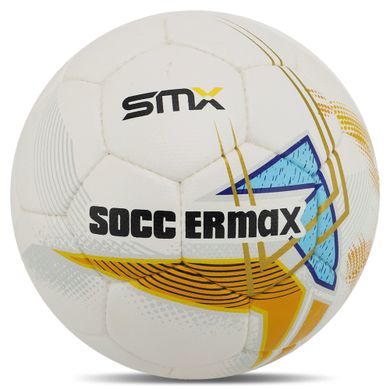 Мяч футбольный HYBRID SOCCERMAX FB-4190 цвет белый-красный